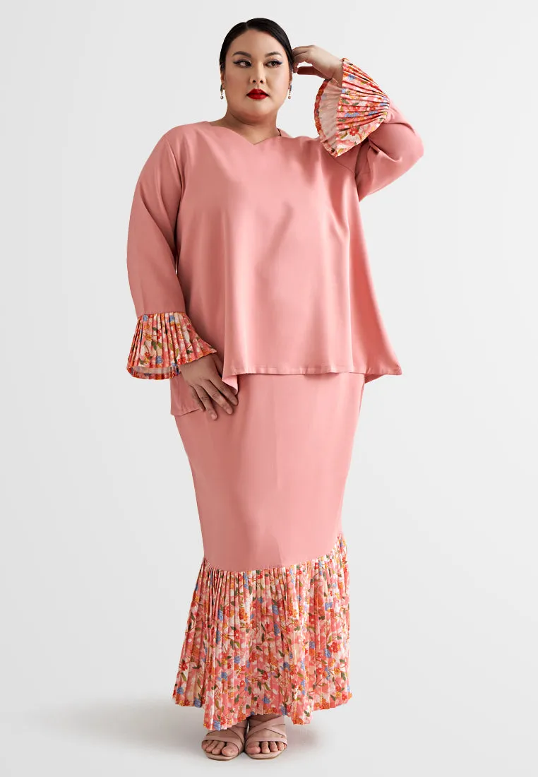 Latifa Pleated Hem Mermaid Kurung