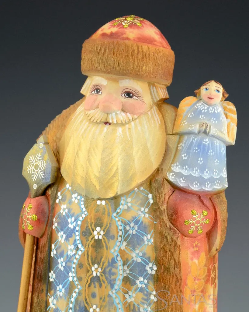 Leaf Series Russian Santa with Guardian Angel