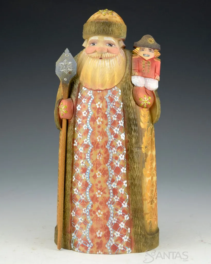 Leaf Series Russian Santa with Nutcracker