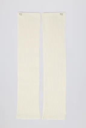 Leg Warmers in Soft White