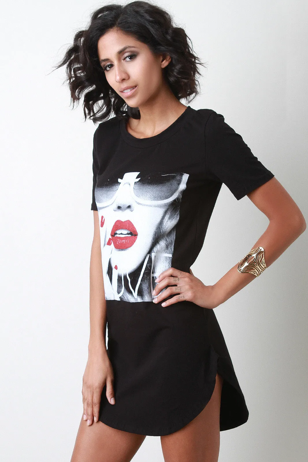 Love Graphic Tee Dress