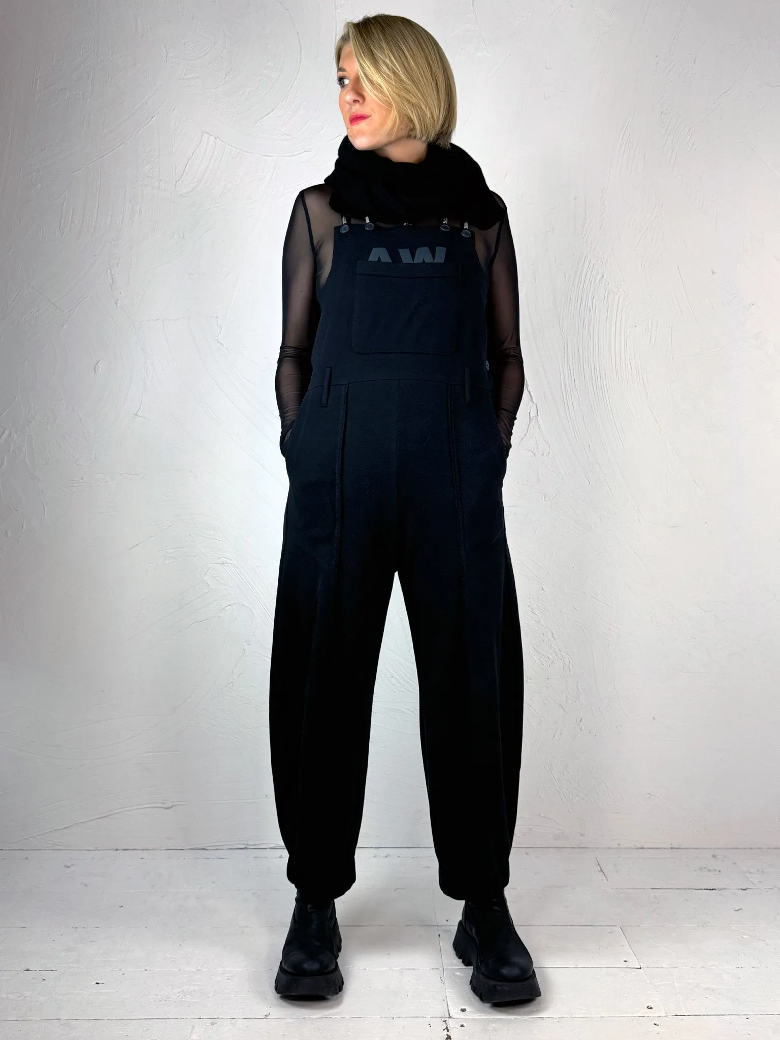 Lurdes Bergada Fleece Dungarees 490 - 2 Colours