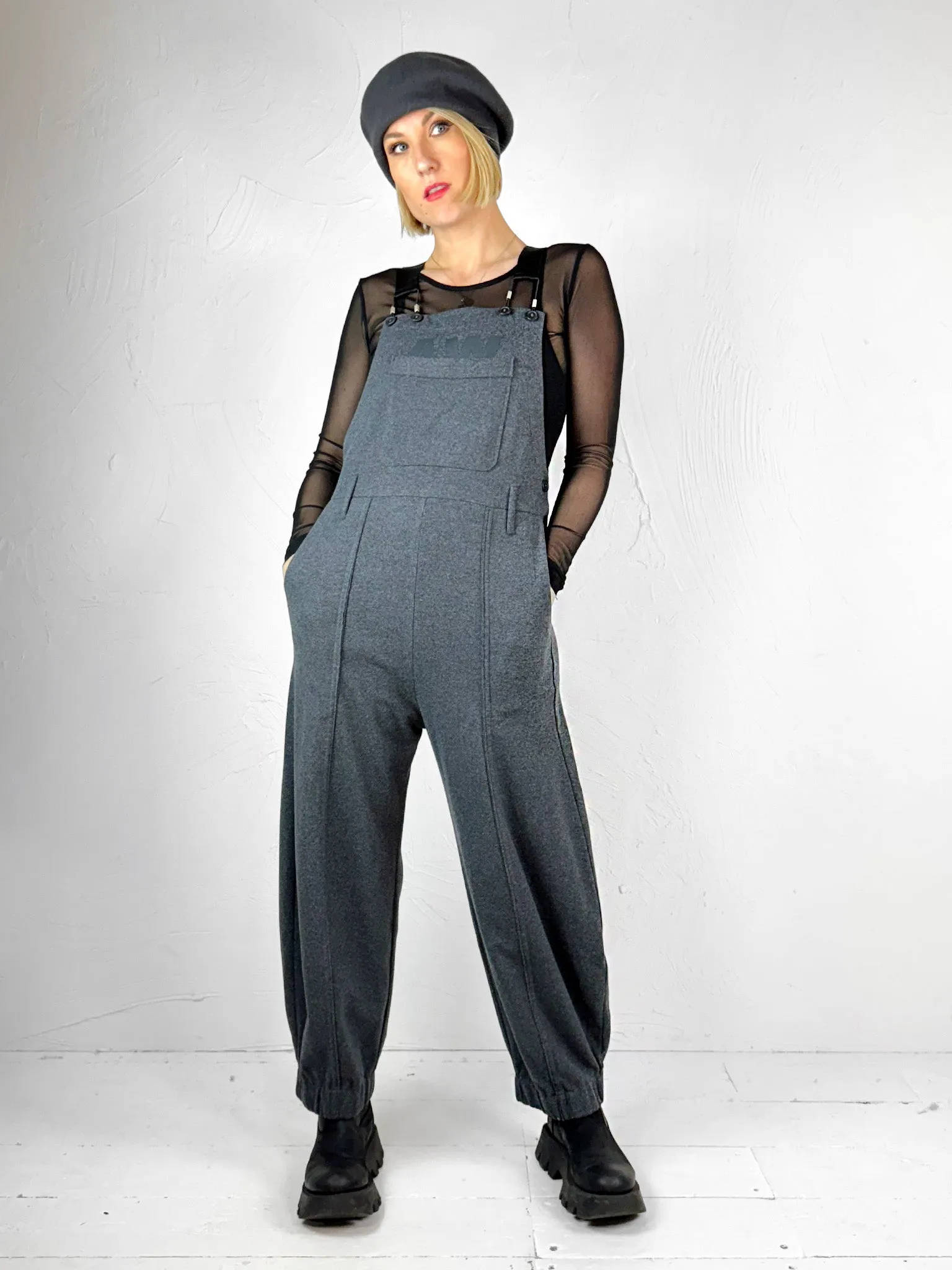 Lurdes Bergada Fleece Dungarees 490 - 2 Colours