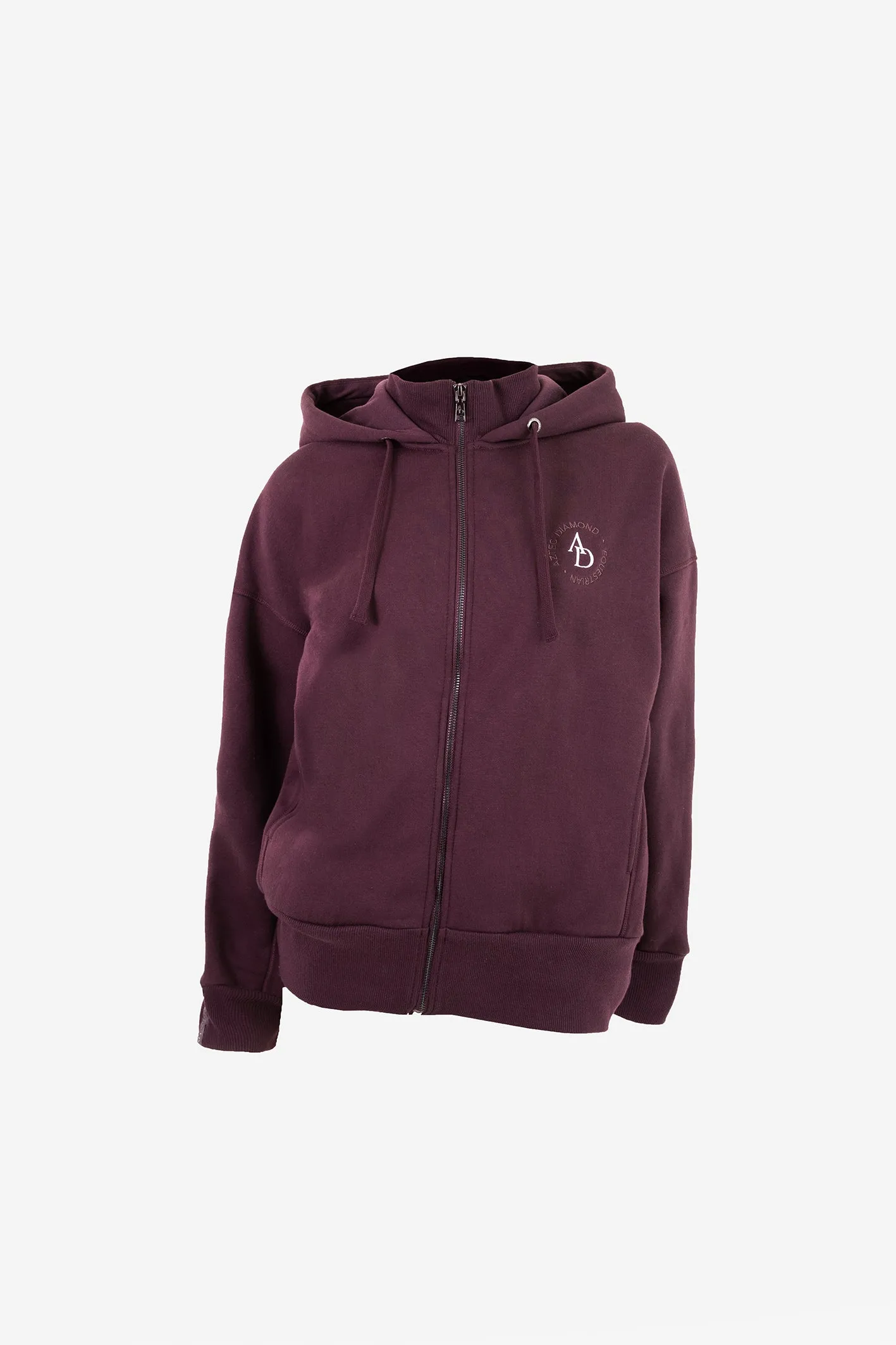 Maroon Zip Hoodie