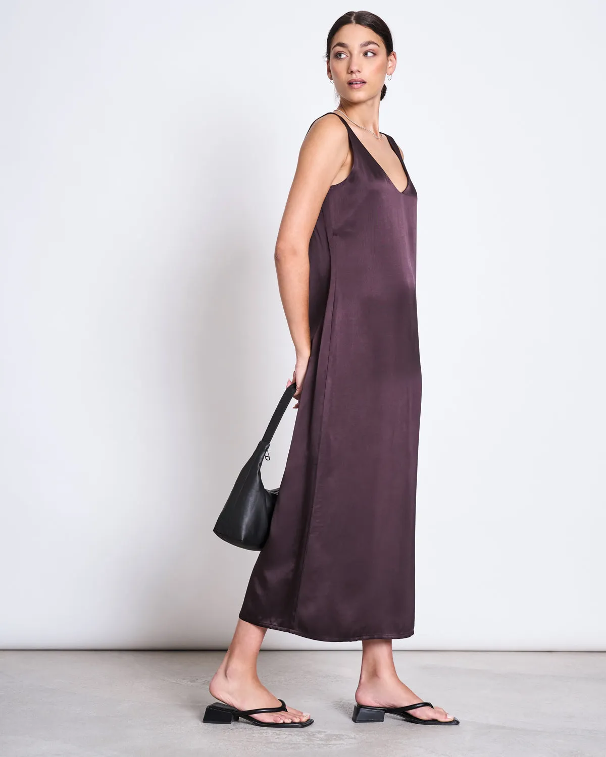 MAXI DRESS BENVIE ESPRESSO