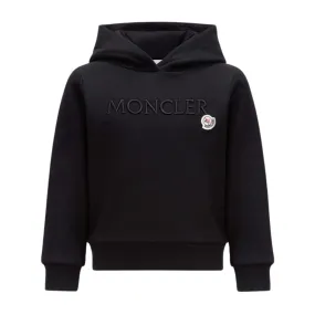 Moncler Black Embroidered Hoodie