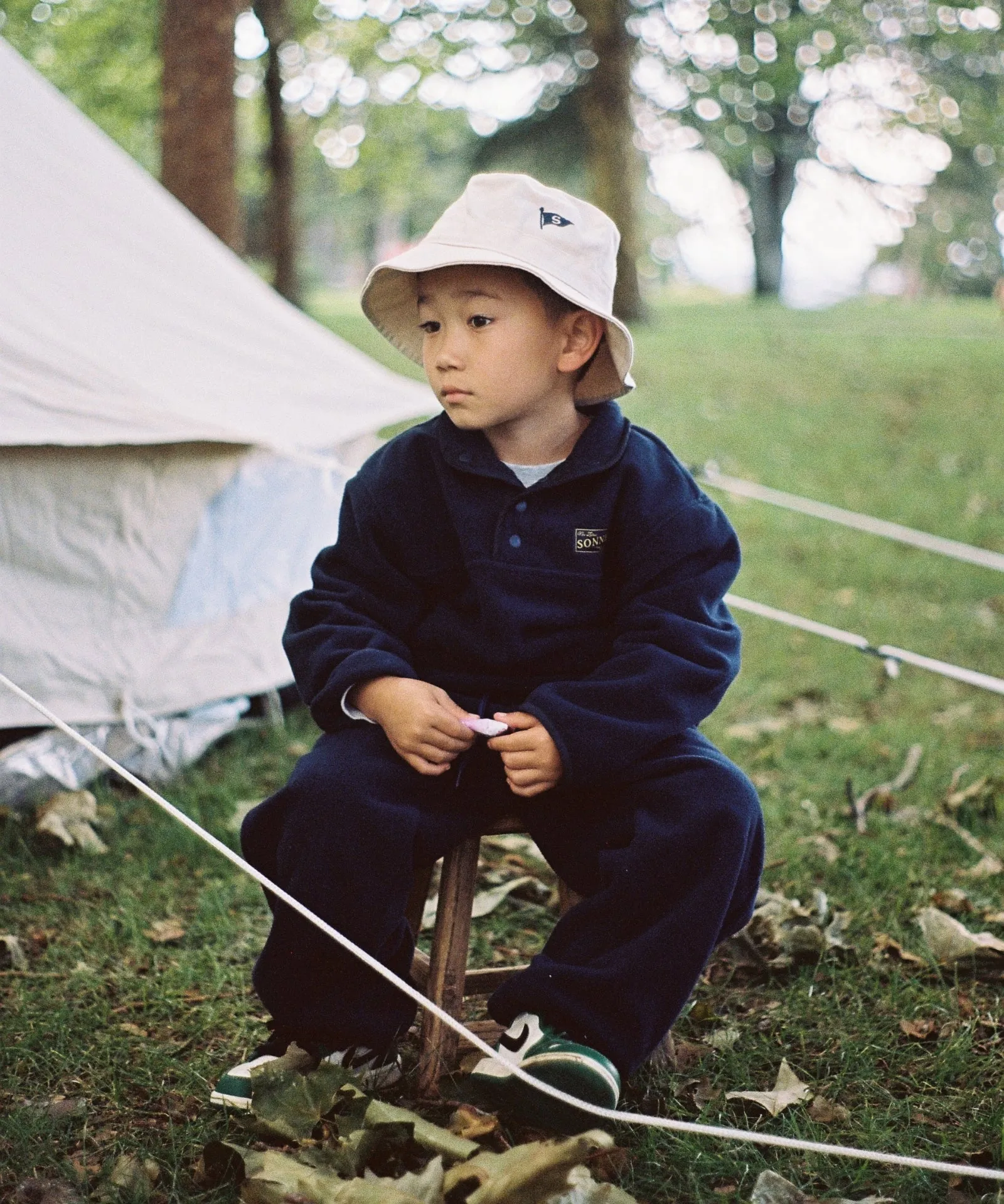 Monty Quarter Dome Fleece - Deep Blue