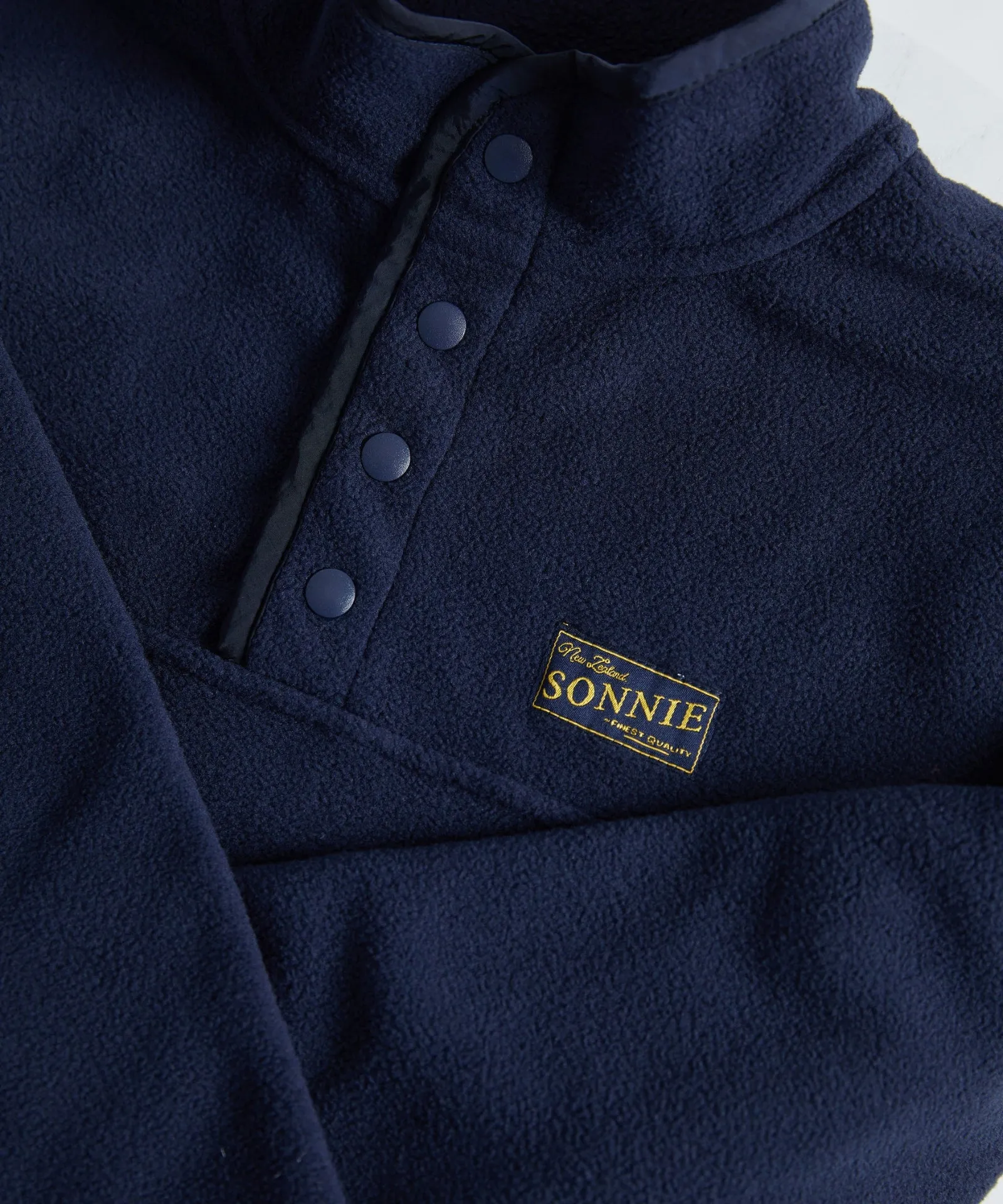 Monty Quarter Dome Fleece - Deep Blue