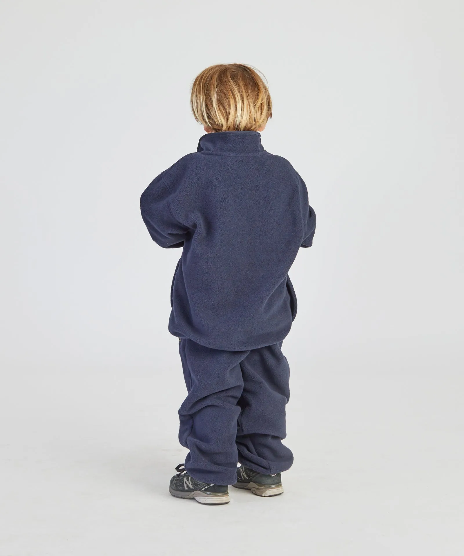 Monty Quarter Dome Fleece - Deep Blue