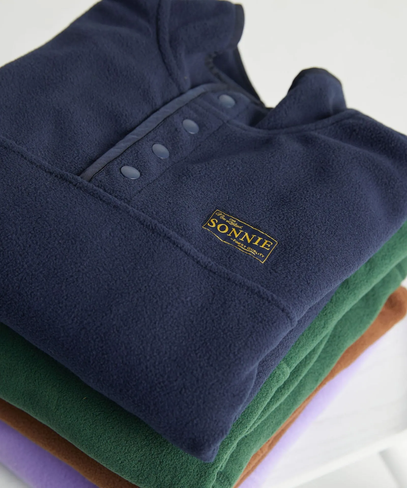 Monty Quarter Dome Fleece - Deep Blue