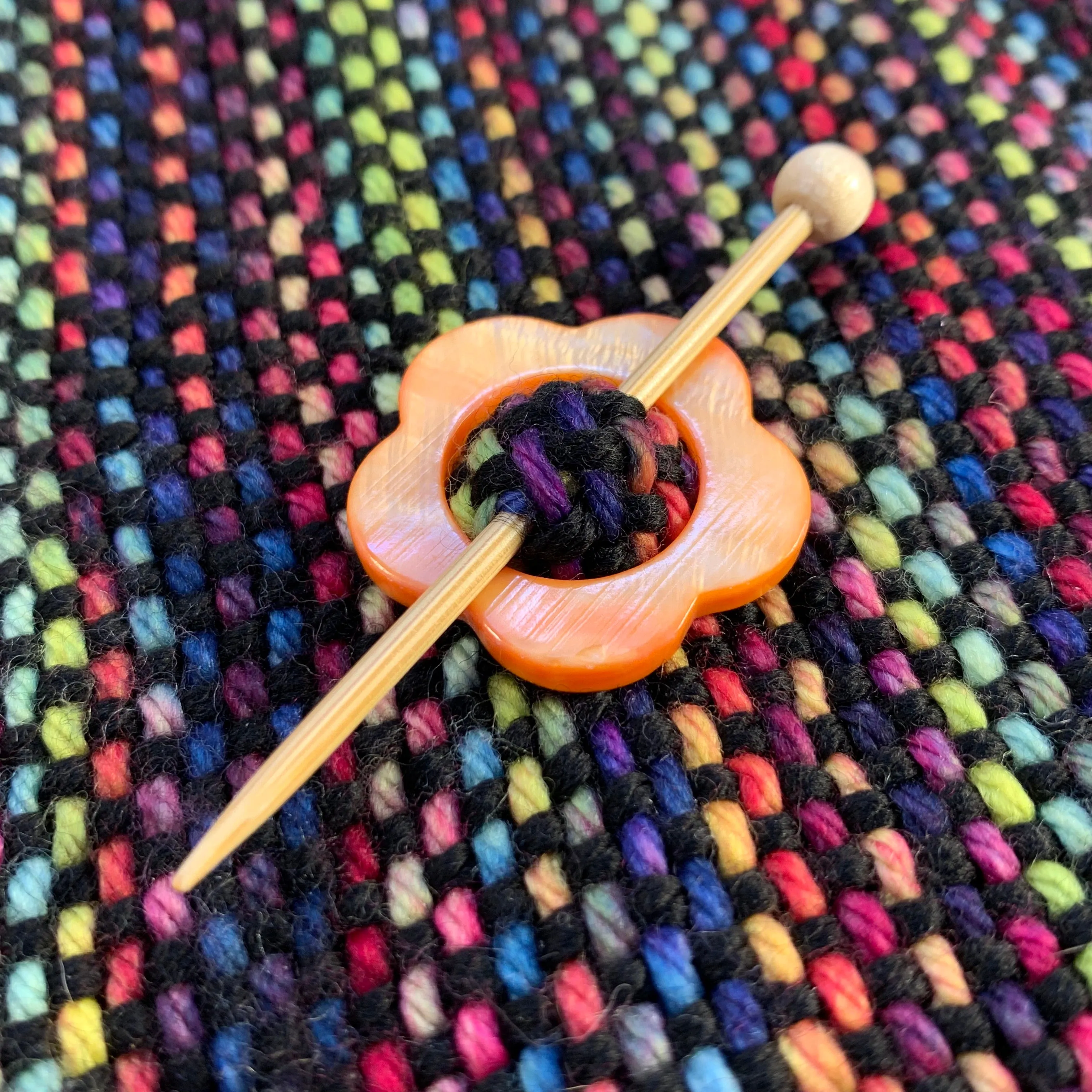 Mother of Pearl Flower Shawl Pin "Blossom"