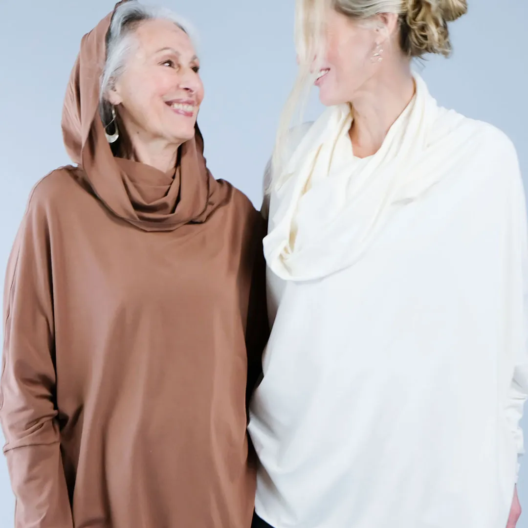 MOUNTAIN cowl neck tunic