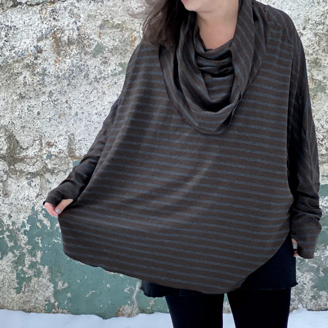 MOUNTAIN cowl neck tunic