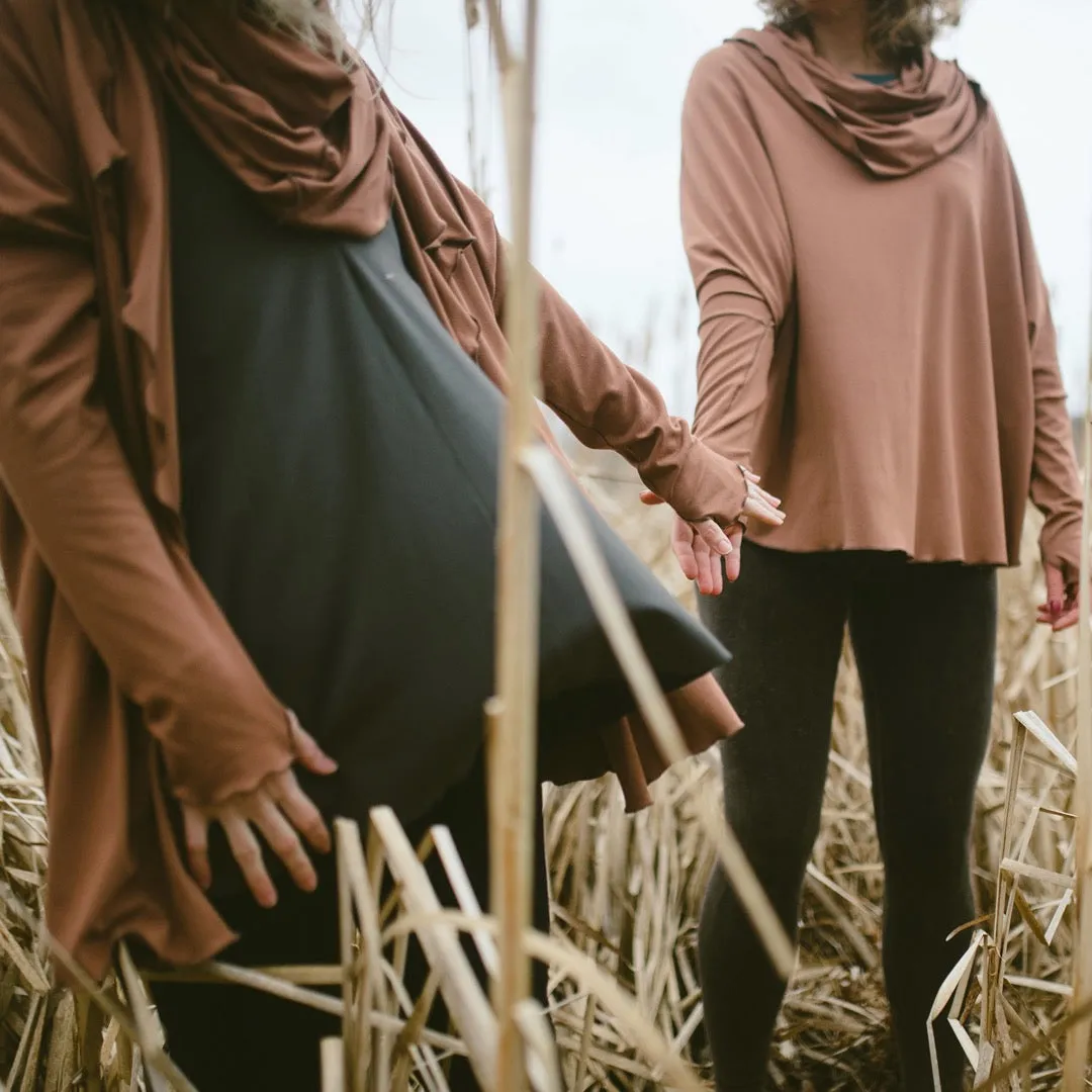 MOUNTAIN cowl neck tunic