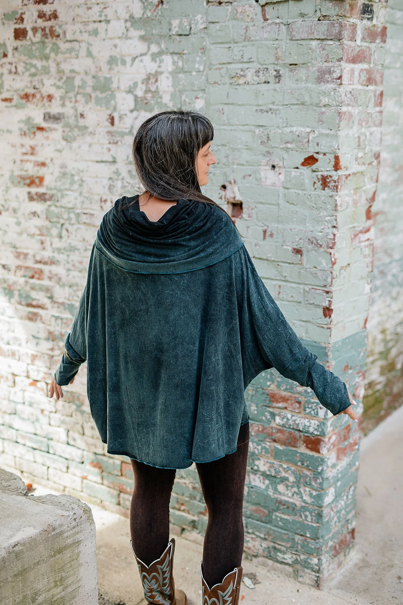 MOUNTAIN cowl neck tunic