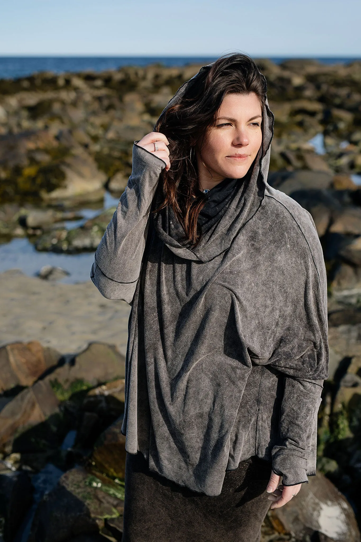 MOUNTAIN cowl neck tunic