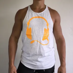 Muscle Tank Grey / Orange