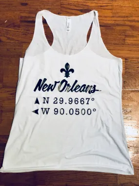 New Orleans Coordinates, Racerback Tank