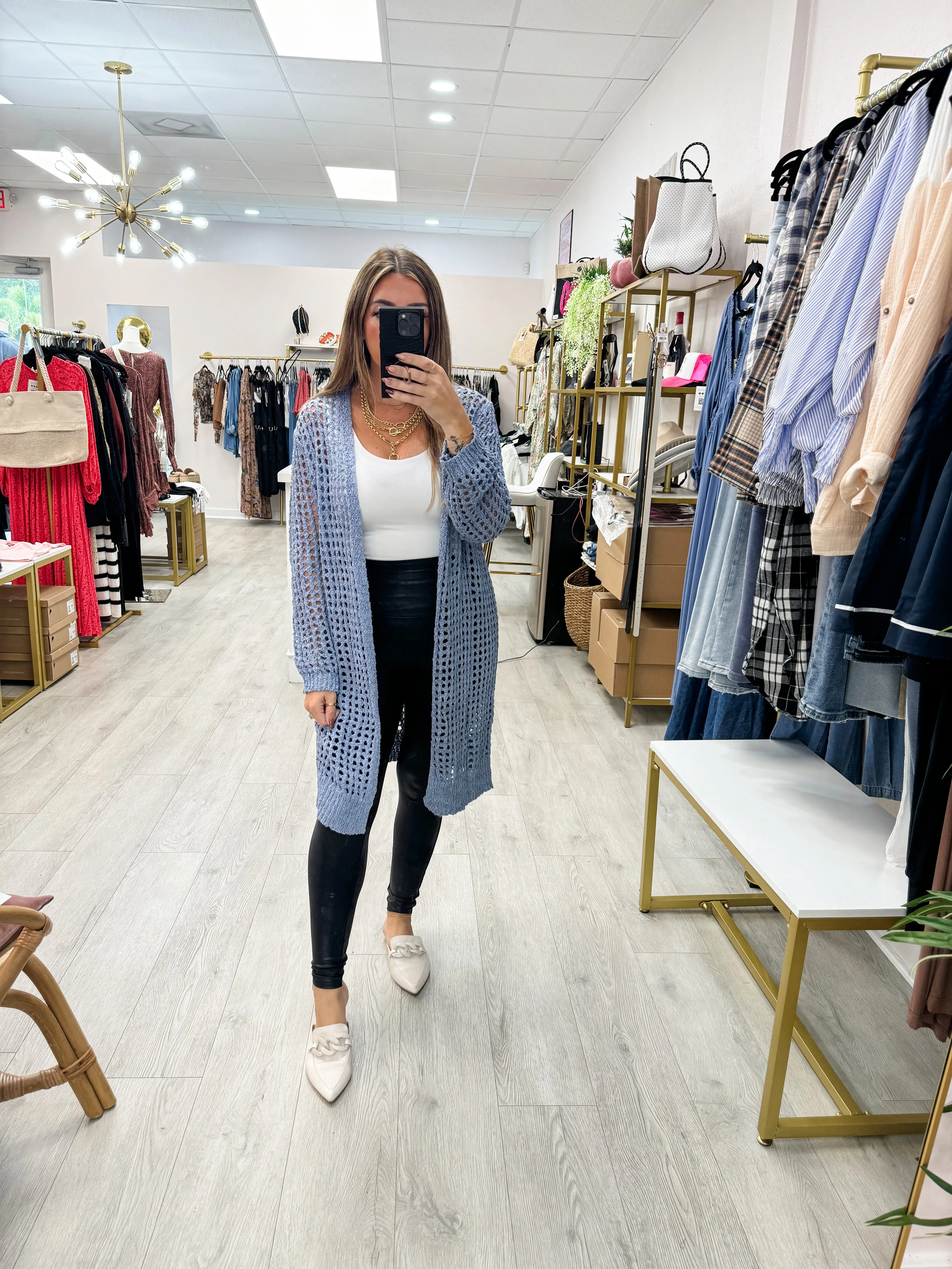 Open Knit Loungeline Cardigan