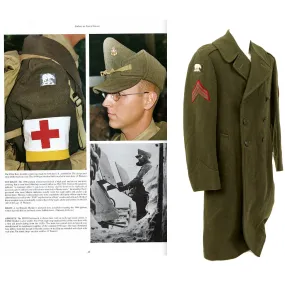 Original U.S. WWII USMC Defense of Iceland Polar Bear Patched Winter Service Uniform Overcoat - As Seen in Book