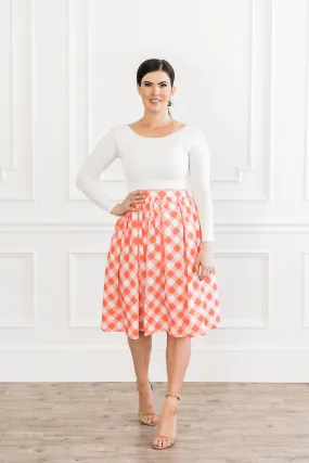 Picnic Coral Skirt