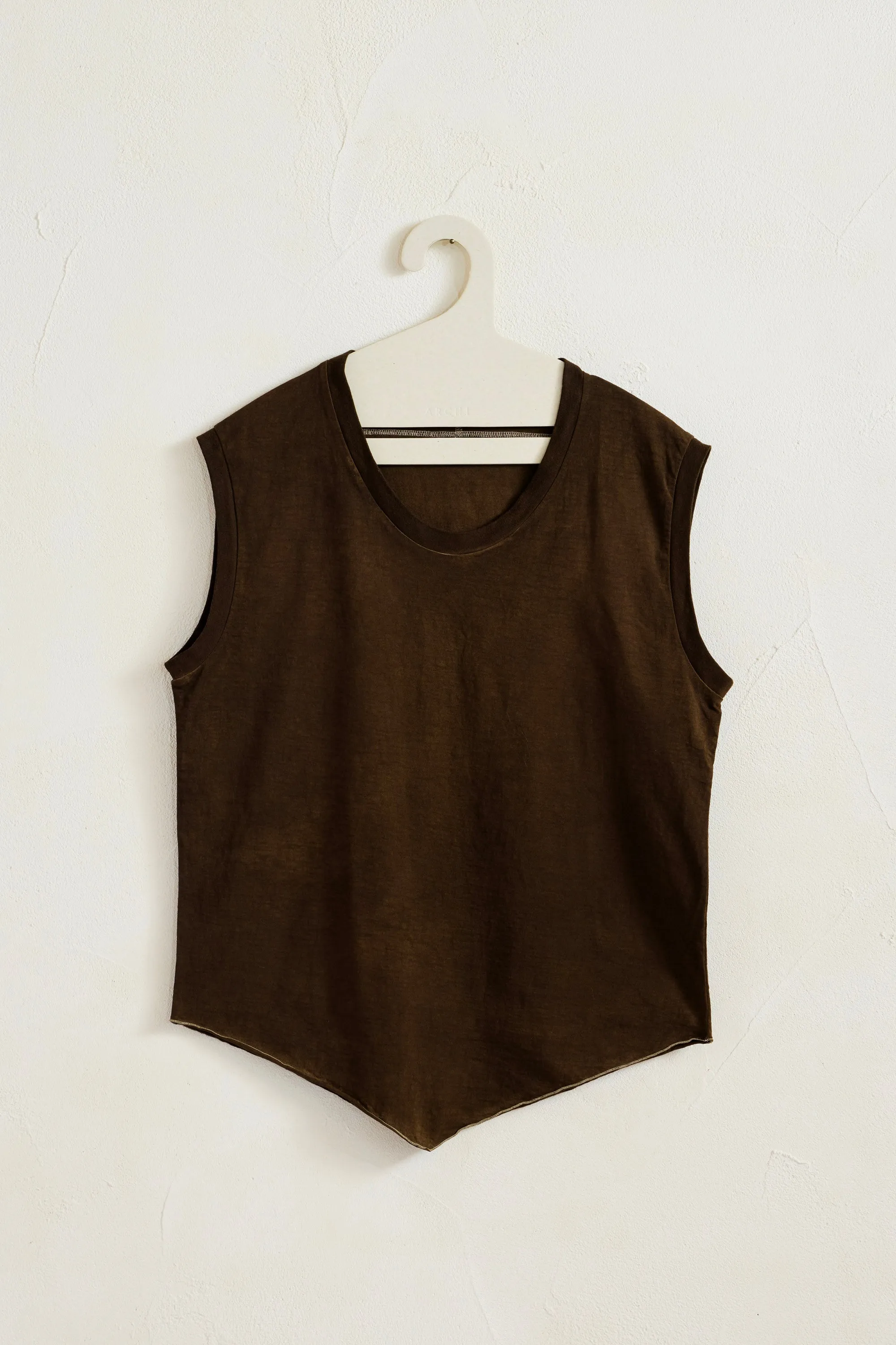 Plant Dyeing Sleeveless Tee