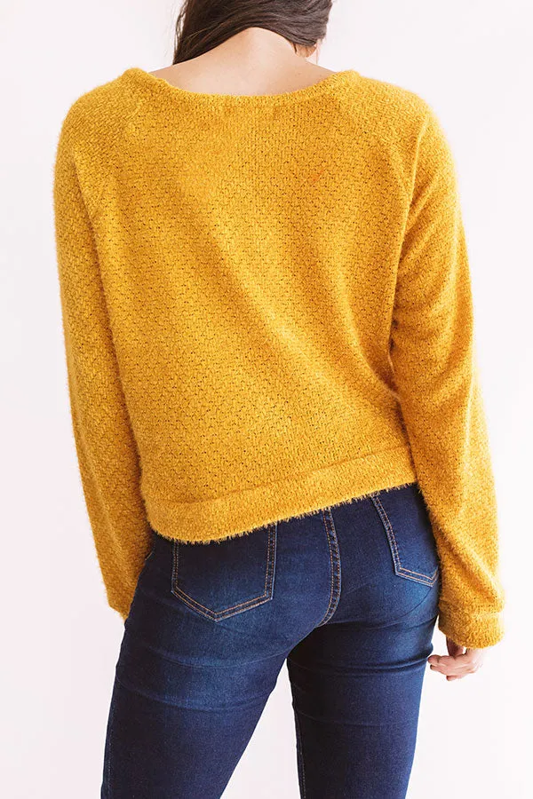 Playing Knit Cool Top In Golden Honey