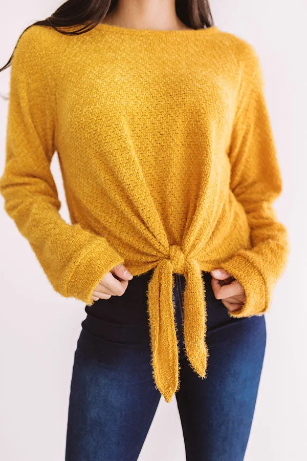 Playing Knit Cool Top In Golden Honey