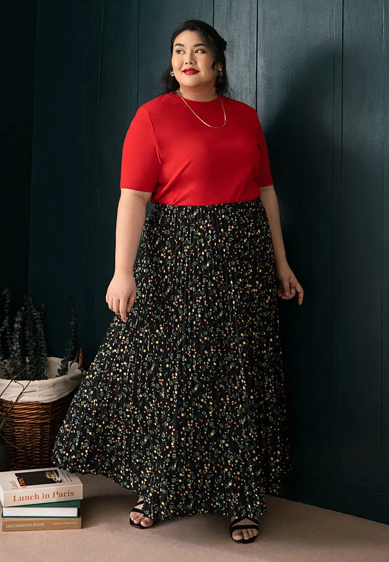 Pollyanna Printed Floral Pleated Skirt