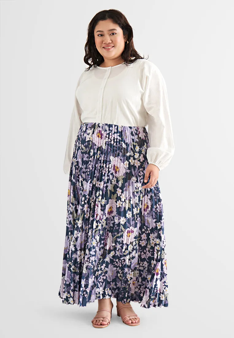 Pollyanna Printed Floral Pleated Skirt