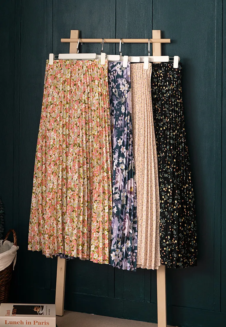 Pollyanna Printed Floral Pleated Skirt