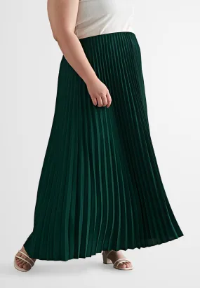 Posey Pretty Pleated Long Skirt