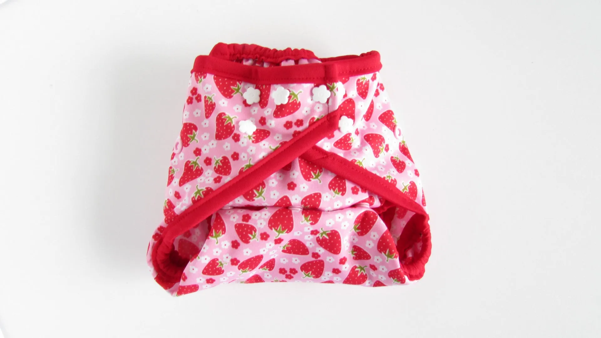 Prissy Pants Strawberries Diaper Cover