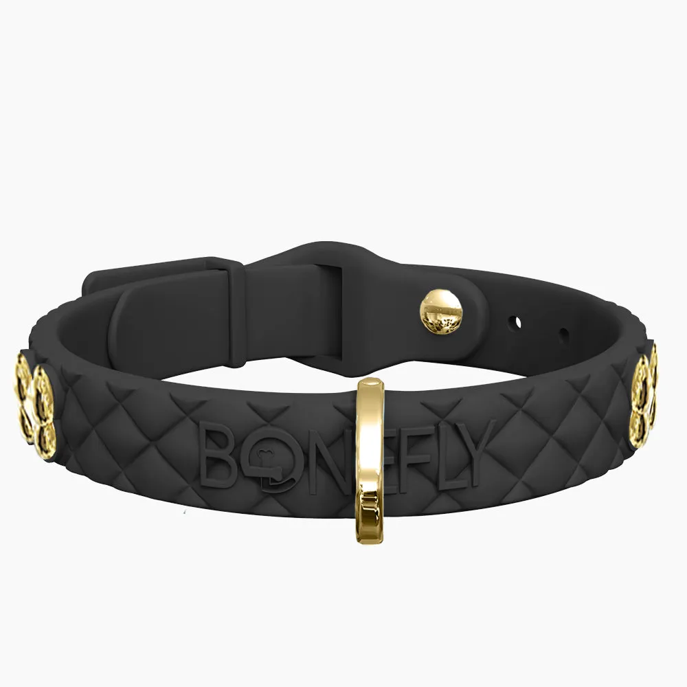 QuiltFLY Signature Gold Bones Collar