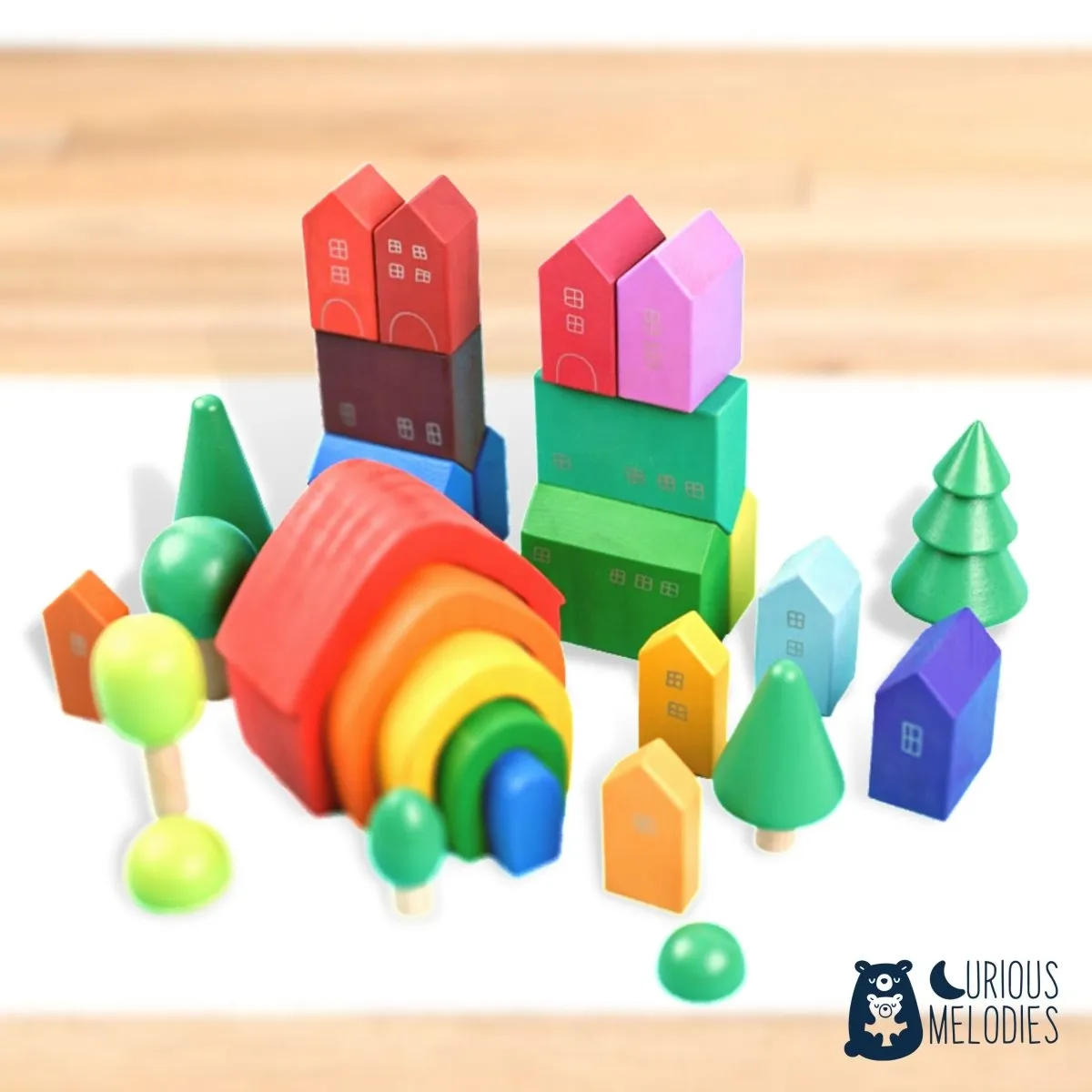 Rainbow House Nesting Stacking Toy