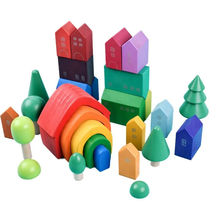 Rainbow House Nesting Stacking Toy