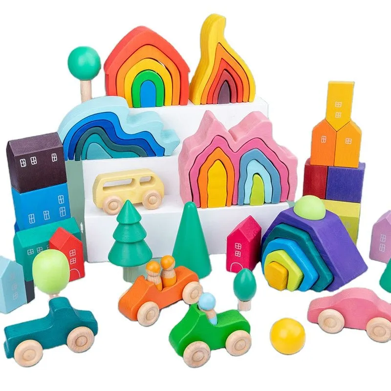 Rainbow House Nesting Stacking Toy