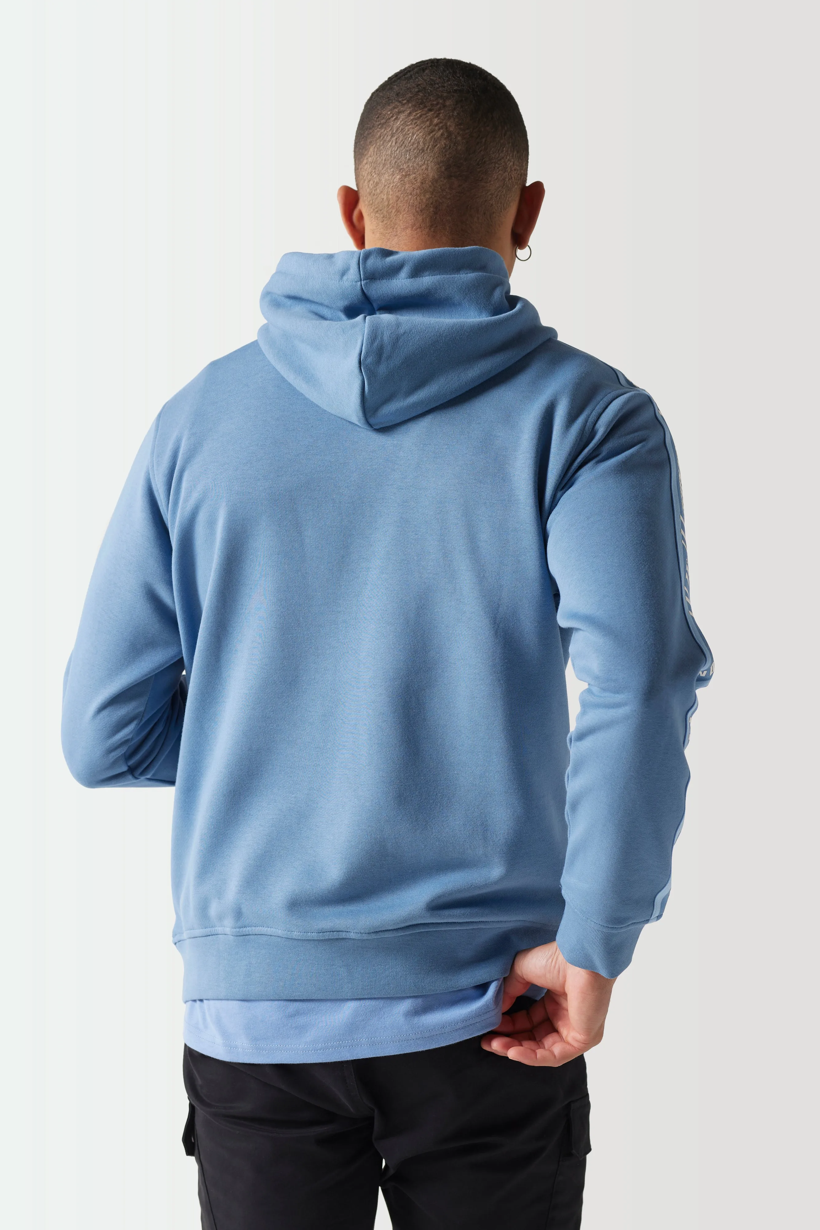 Retro Taped Hoodie - Elemental Blue