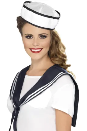 Sailor Scarf & Hat, White