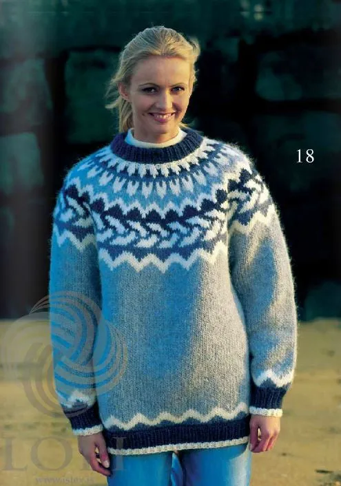 Saklaus (Innocent) Women Wool Sweater Light Blue