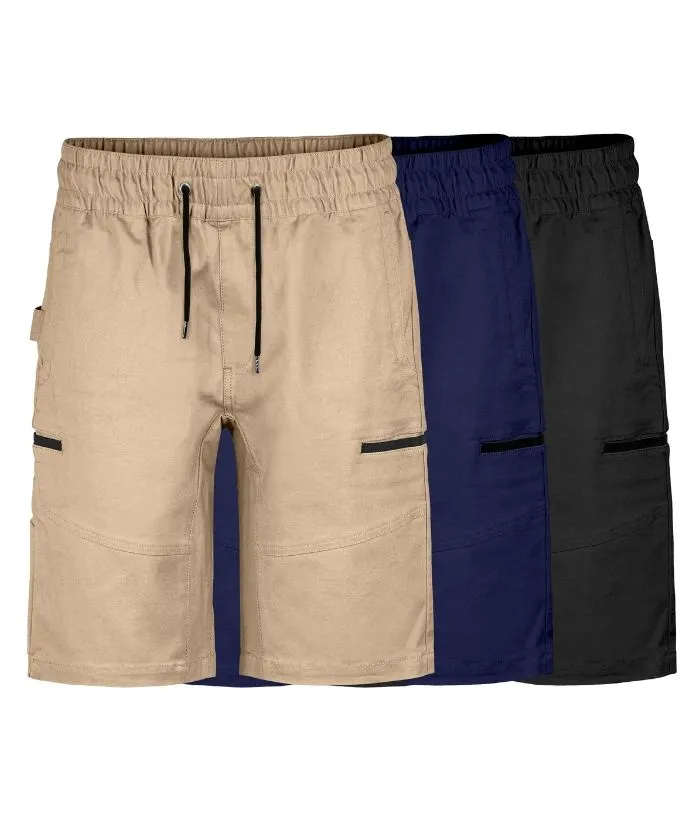 Saviour Elastic Waist Cargo Shorts