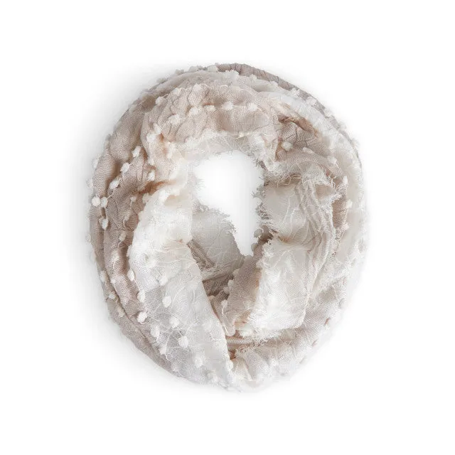 Scarf Textured Infinty White 1004670218