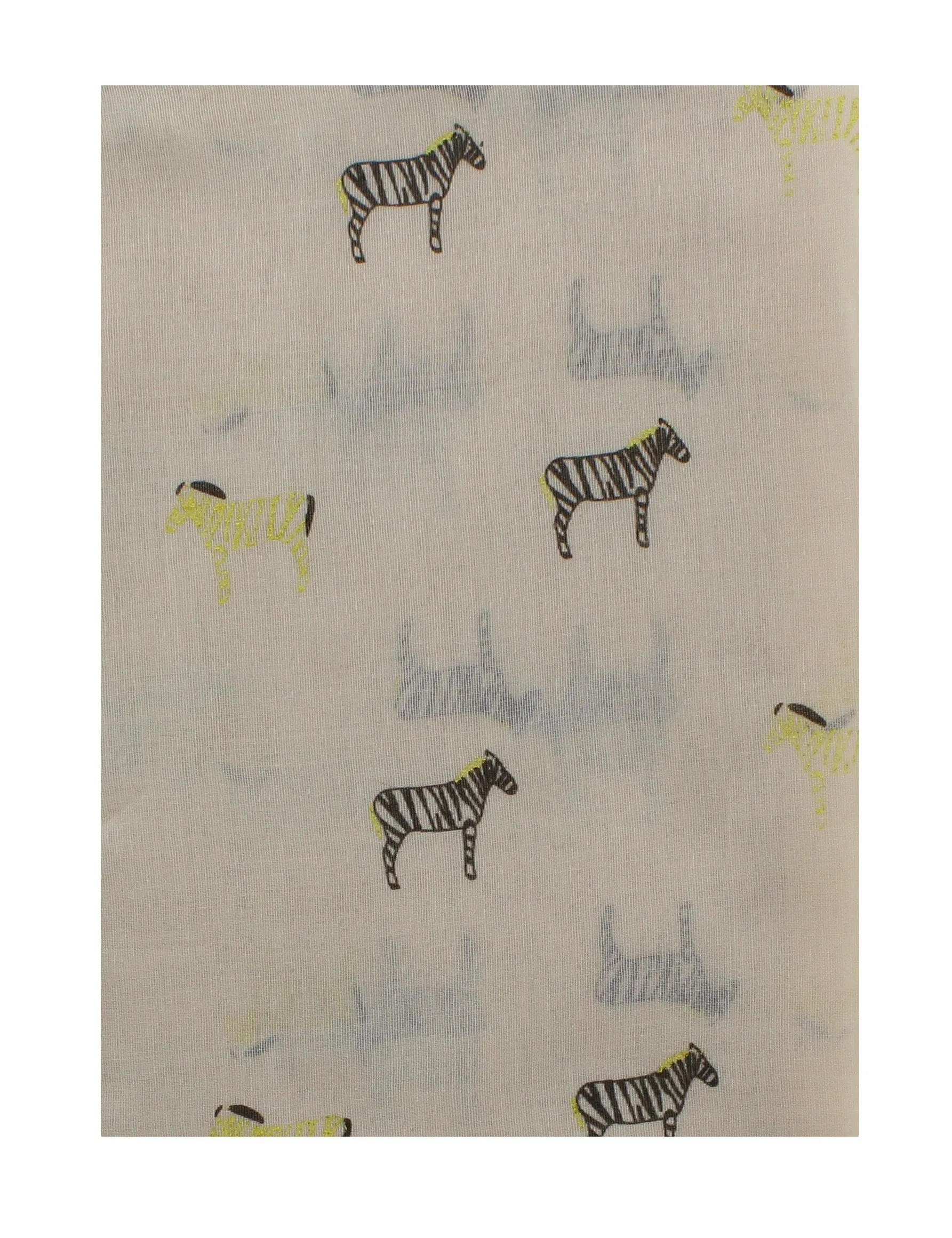 Scarf with Glitter Zebras