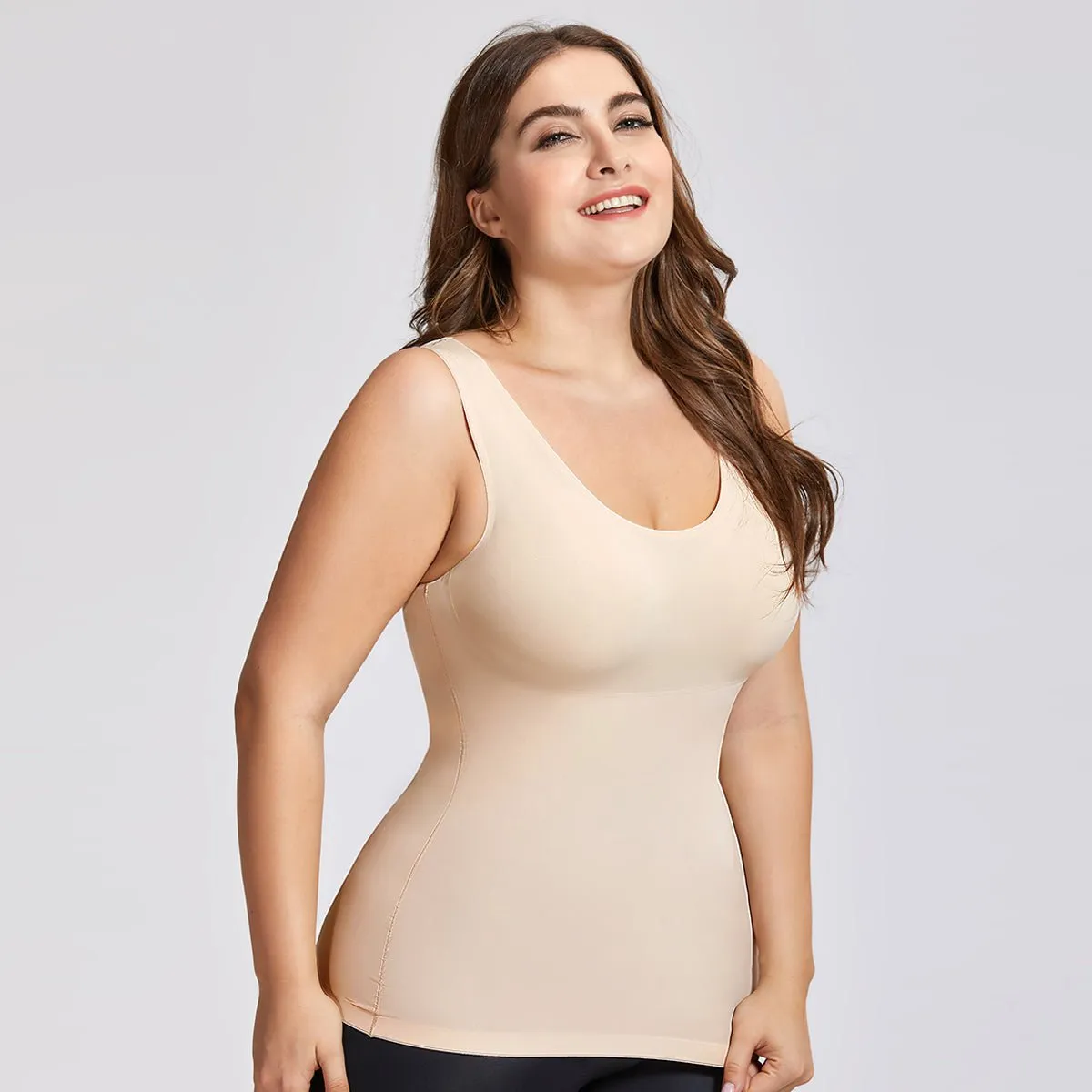 Seamless Body Shaping Tummy Control Nude Tank Top