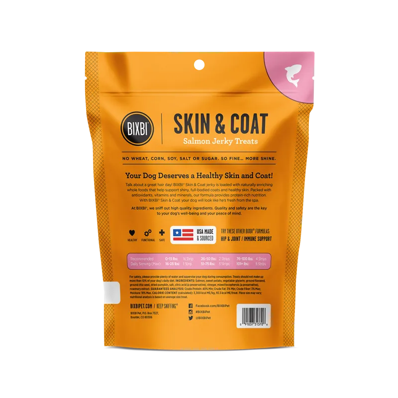 Skin & Coat Salmon Jerky Dog Treats