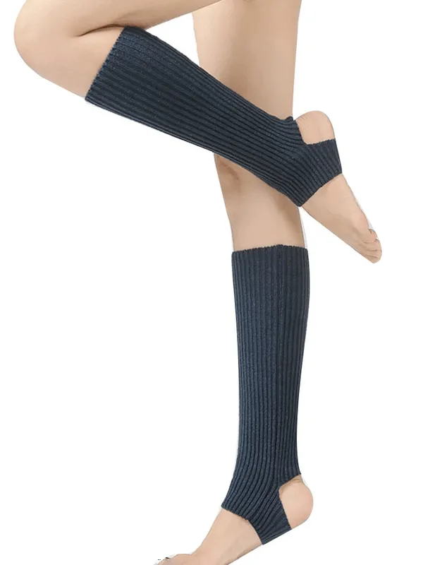 Stylish High Women's Socks with an Open Toe for Fitness - SF1445