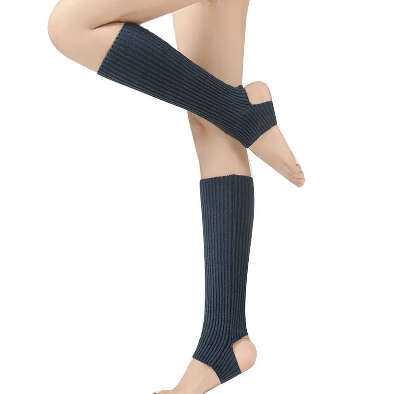 Stylish High Women's Socks with an Open Toe for Fitness - SF1445