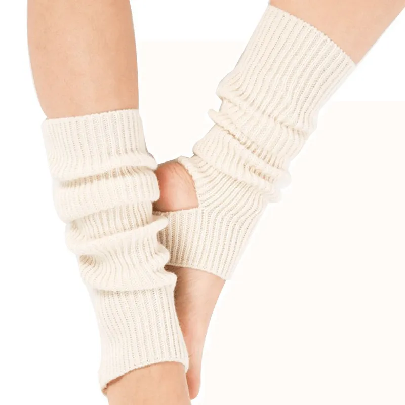 Stylish High Women's Socks with an Open Toe for Fitness - SF1445