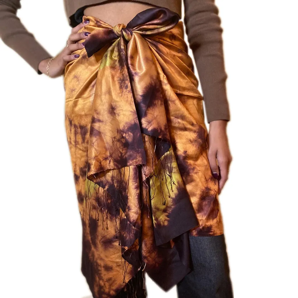 Sundarbans Sunrise Silk Scarf