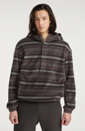 Superfleece Half Zip Hoodie | Grey Crossover Stripe